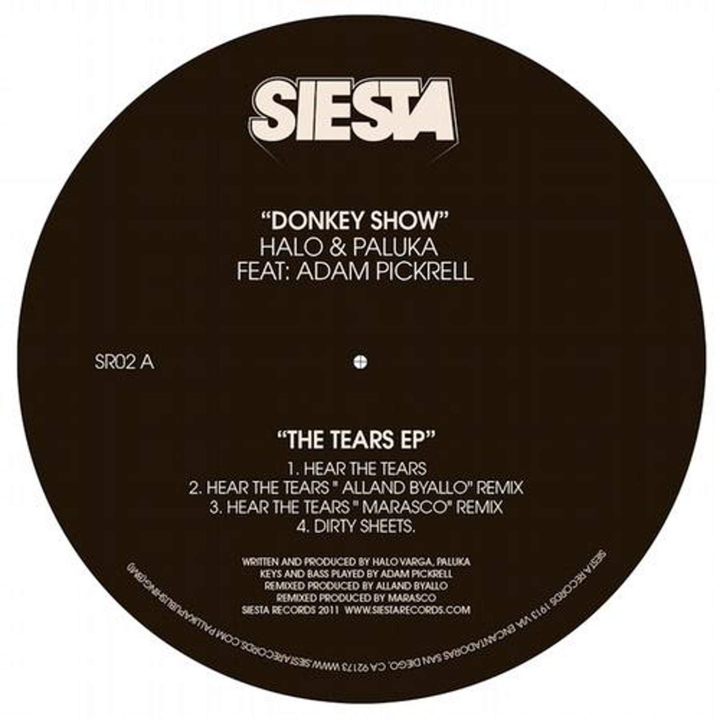The Tears EP — vinyl label