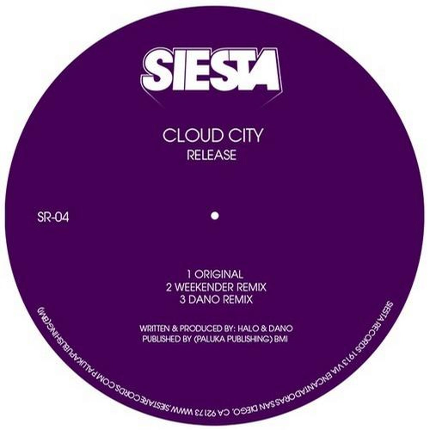 Release — vinyl label