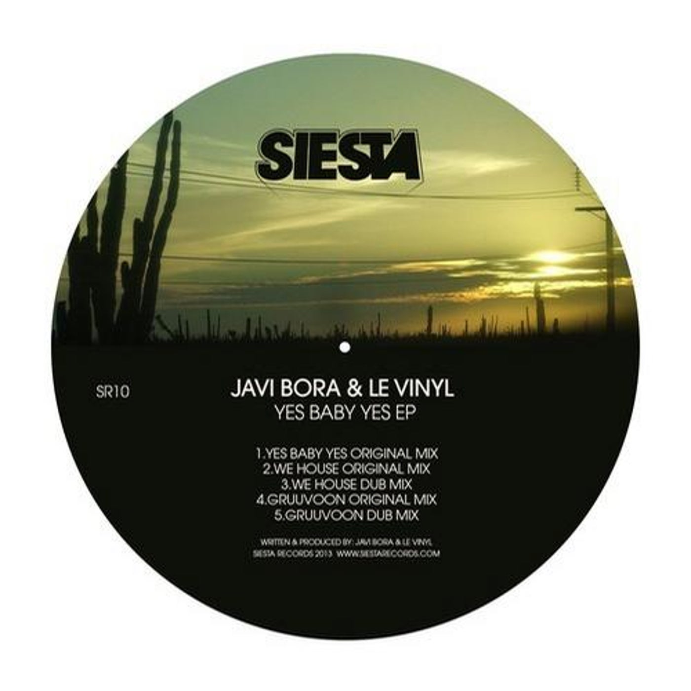 Yes Baby Yes EP — vinyl label